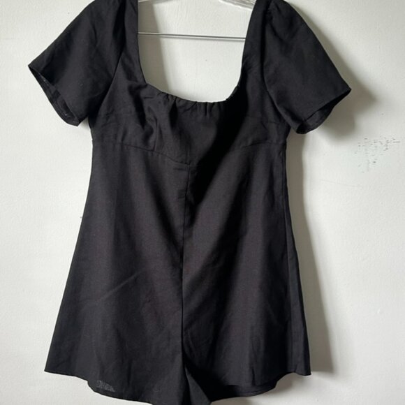 Nerver Worn Princess Polly Lorna Romper in Black - Picture 3 of 5